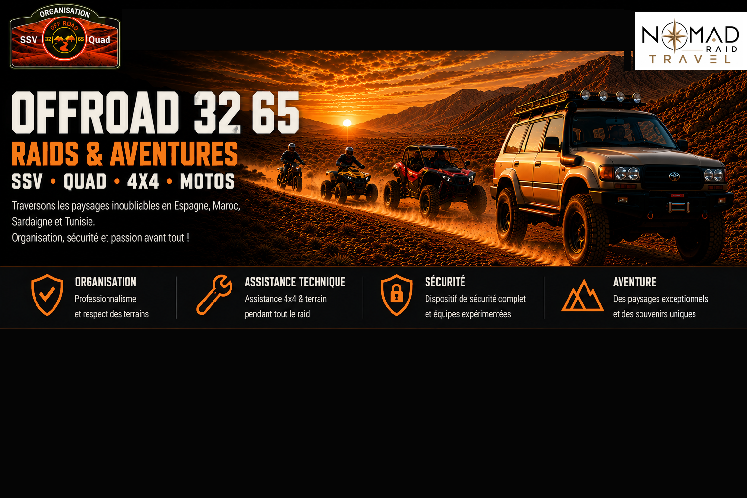 OFFROAD 32 65 - Raids et aventures SSV, Quad, 4x4 et Motos